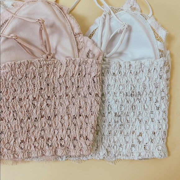 CALLIE LACE BRALETTE (BONE COLOR) - Picture 6 of 7